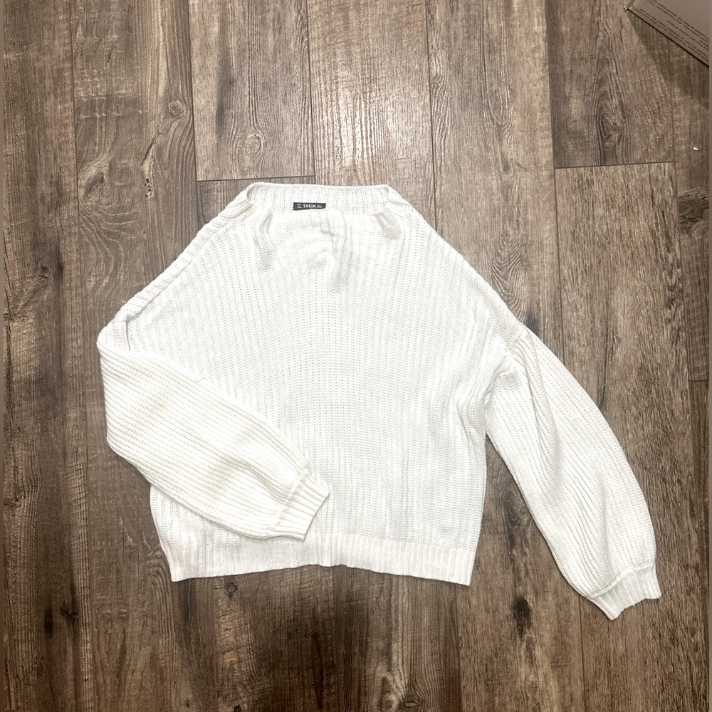 Oversized knit sweater